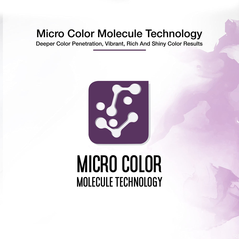 Developlus micro-color molecules close-up shows fade resistance and ultra-smooth finish