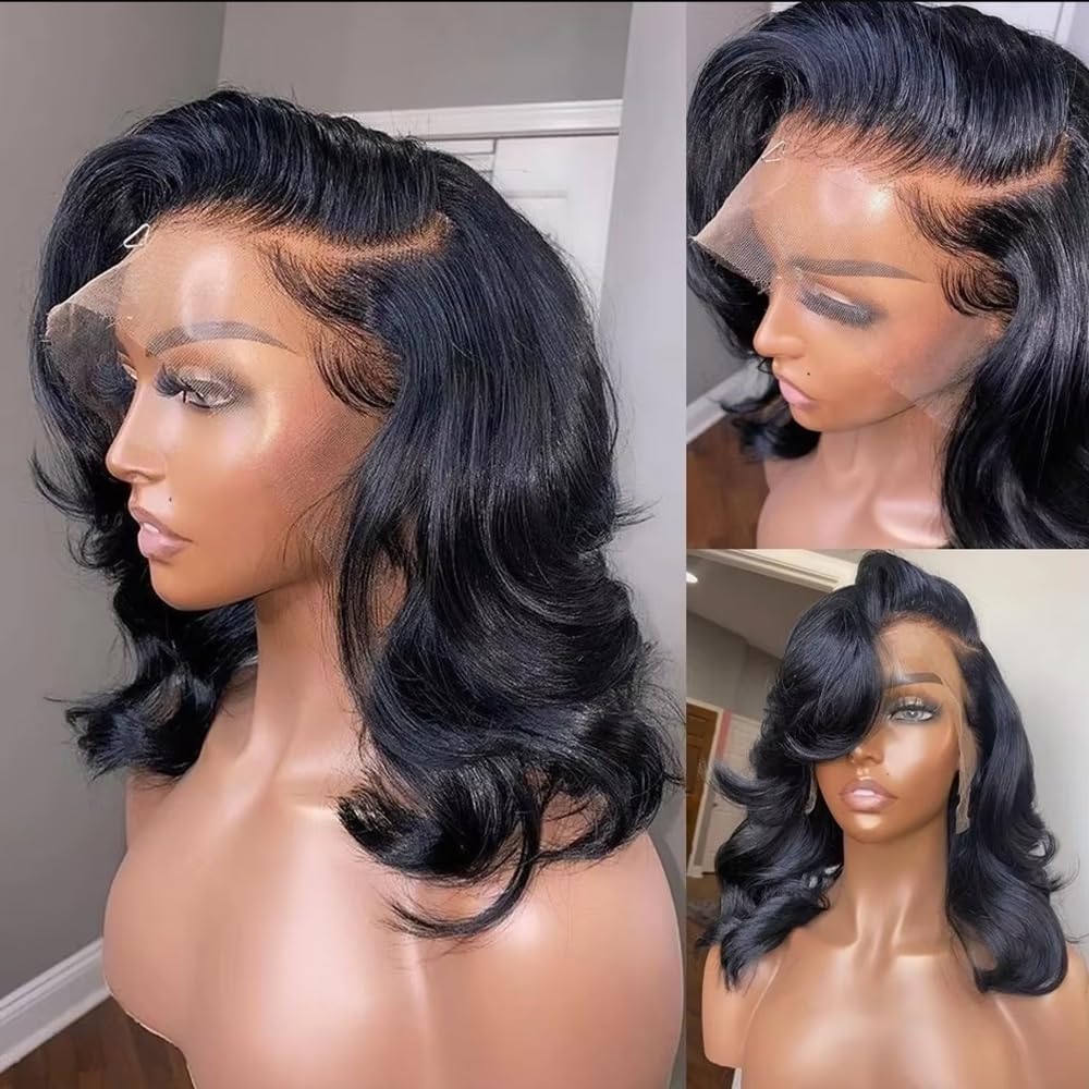 Devonia 13x4 HD lace front wig blends with skin for invisible hairline.