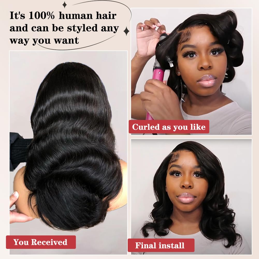 Devonia body wave bob wig holds curls and styles easily.