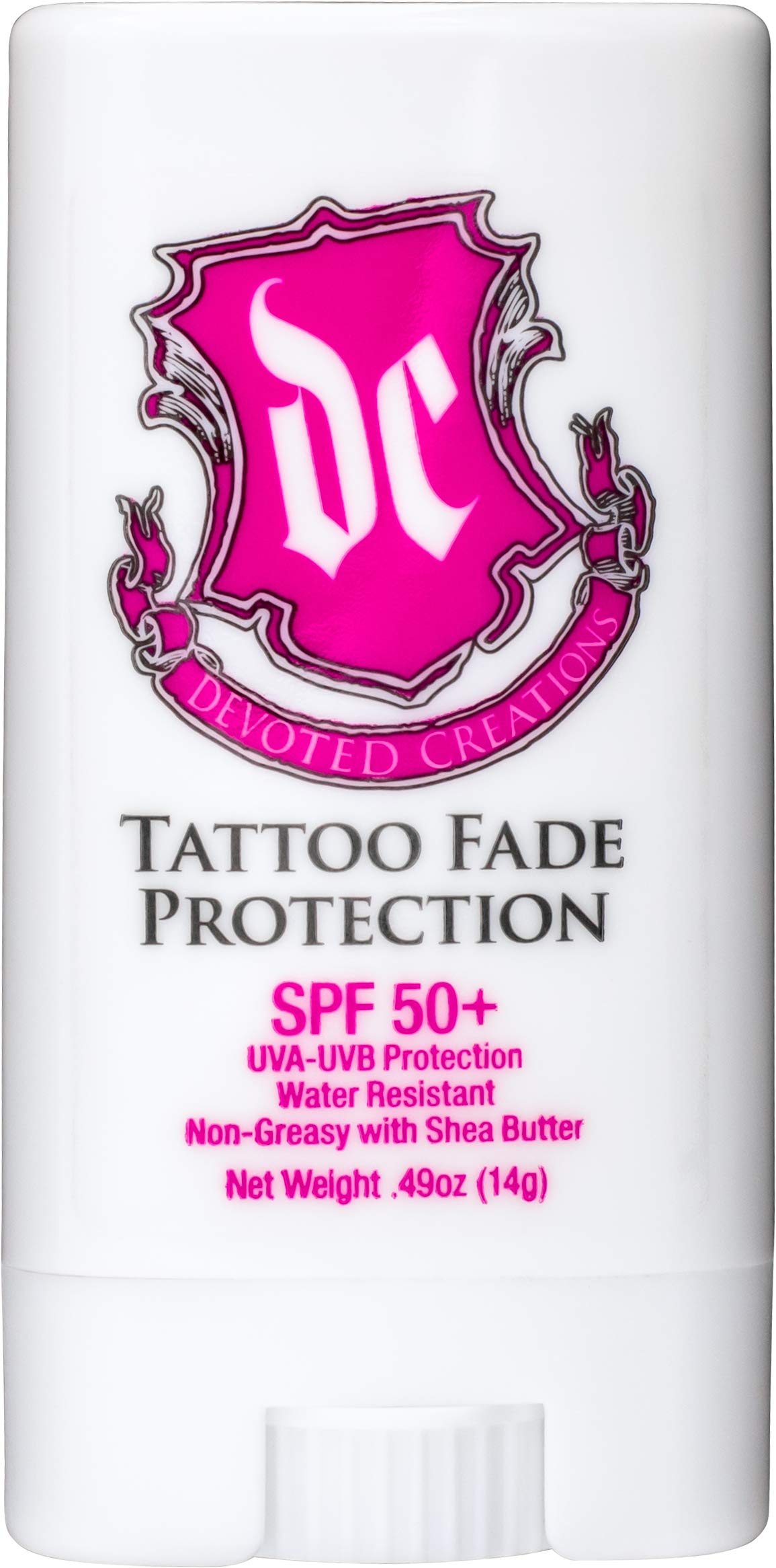 Devoted Creations Barra proteccion de tatuajes con SPF50 para uso diario