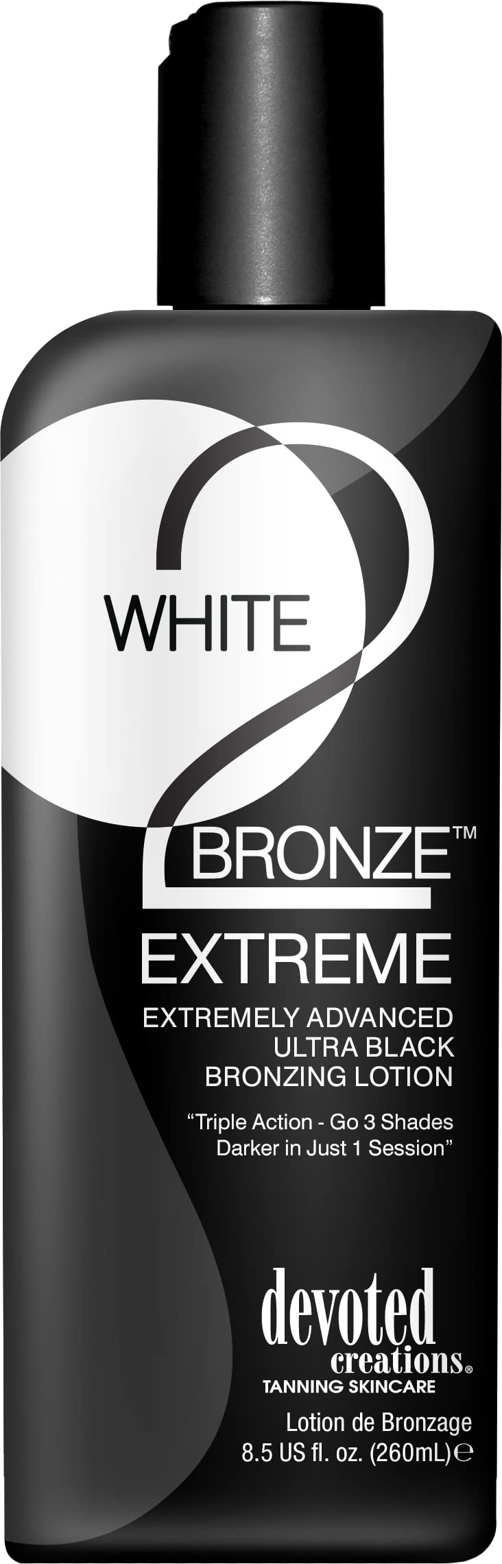 Devoted Creations Blanco 2 Bronce Extremo, bronceado de tres tonos y hidratación con cáñamo.
