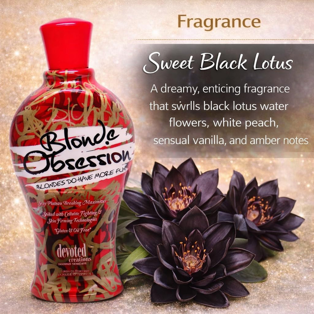 Devoted Creations Blonde Obsession hands applying shows smooth glide.