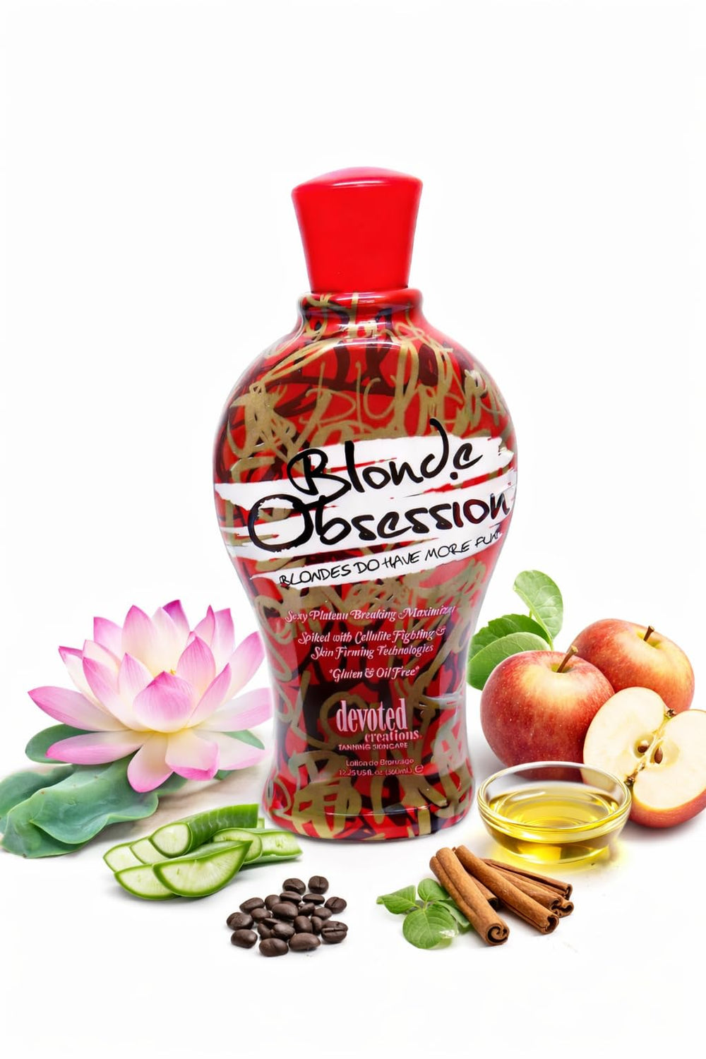 Devoted Creations Blonde Obsession label closeup shows clear packaging for quick product recognition.