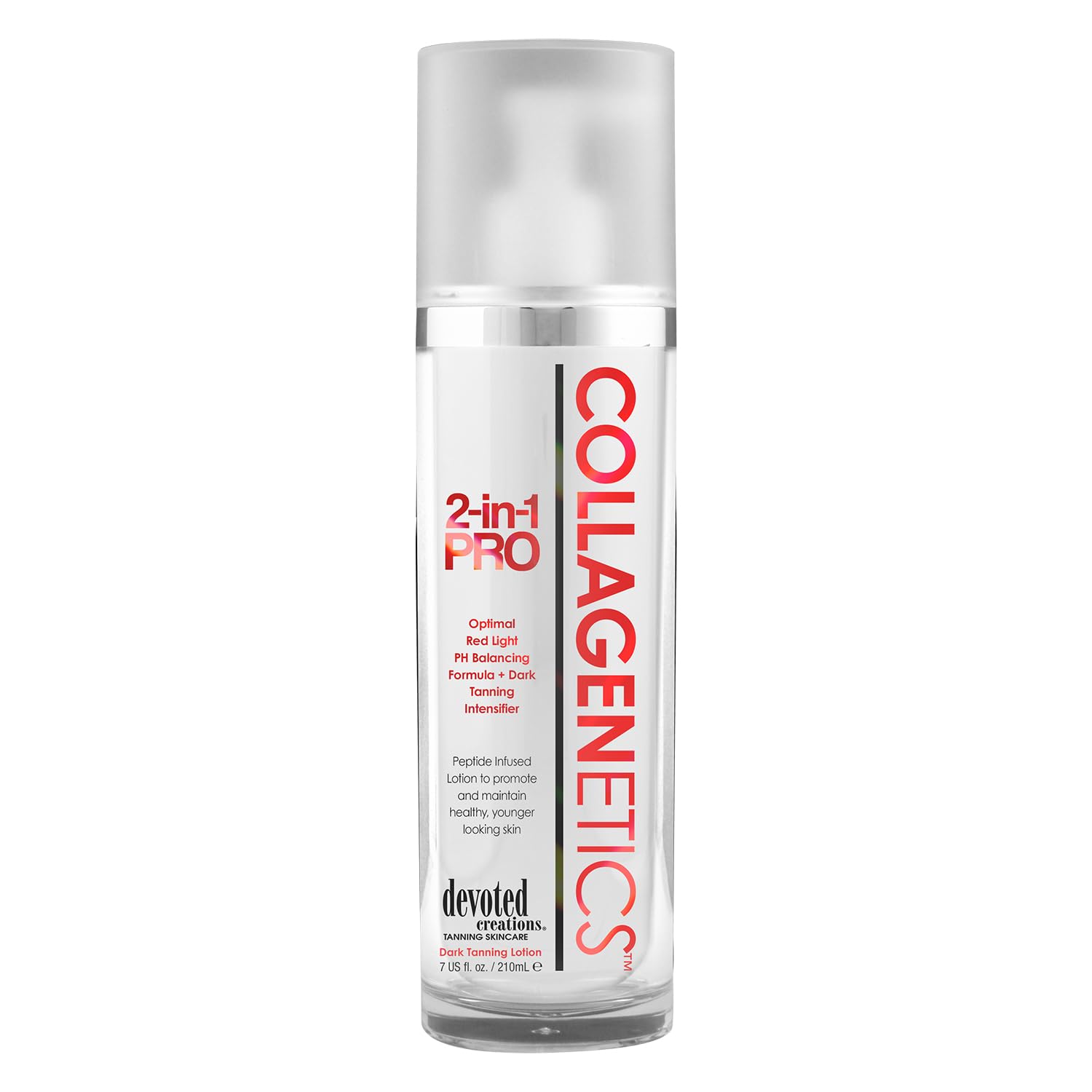 Devoted Creations Collagenetics loción con luz roja para aplicación suave y bronceado uniforme