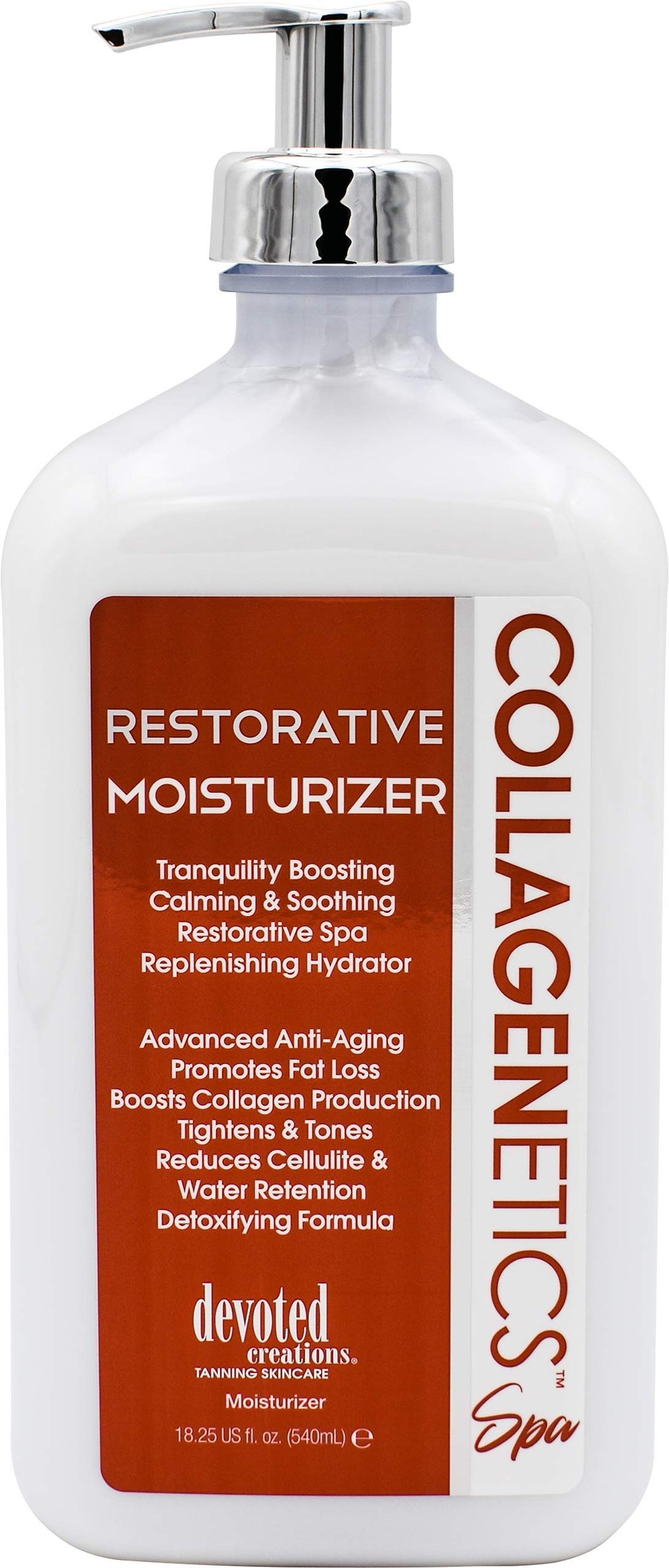 Devoted Creations Collagenetics Spa Restaurador piel suave gracias a hidratación nutritiva.