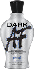 Devoted Creations Dark AF bottle with transfer-resistant bronzer for deep tan