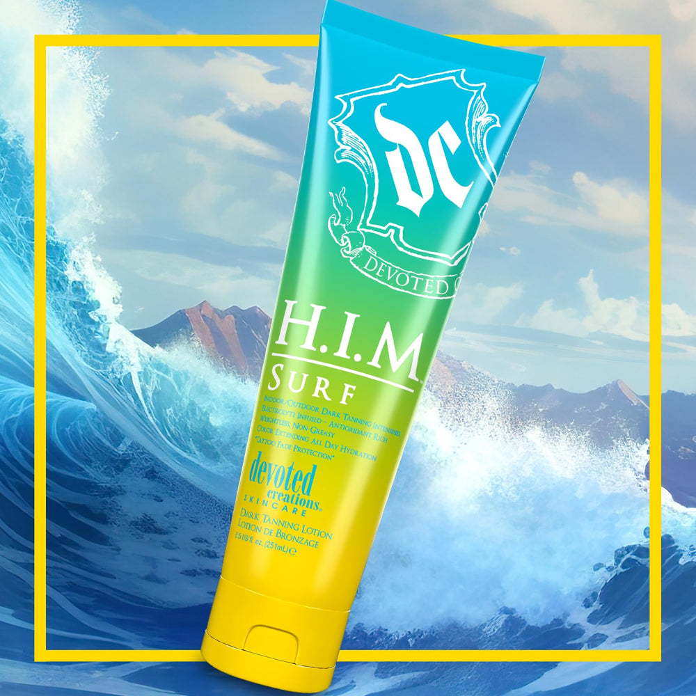 Devoted Creations HIM Surf, resultado de bronceado oscuro para interiores y exteriores