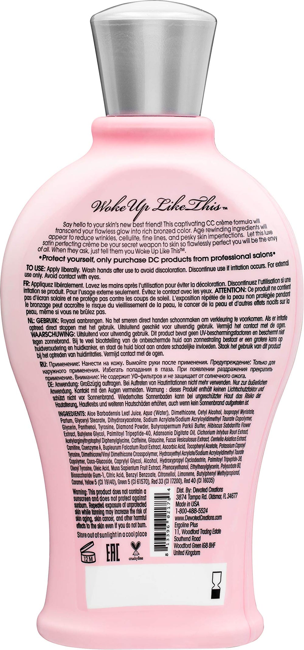 Devoted Creations WOKE UP LIKE THIS application swatch showing rich color and skin-friendly formula.
