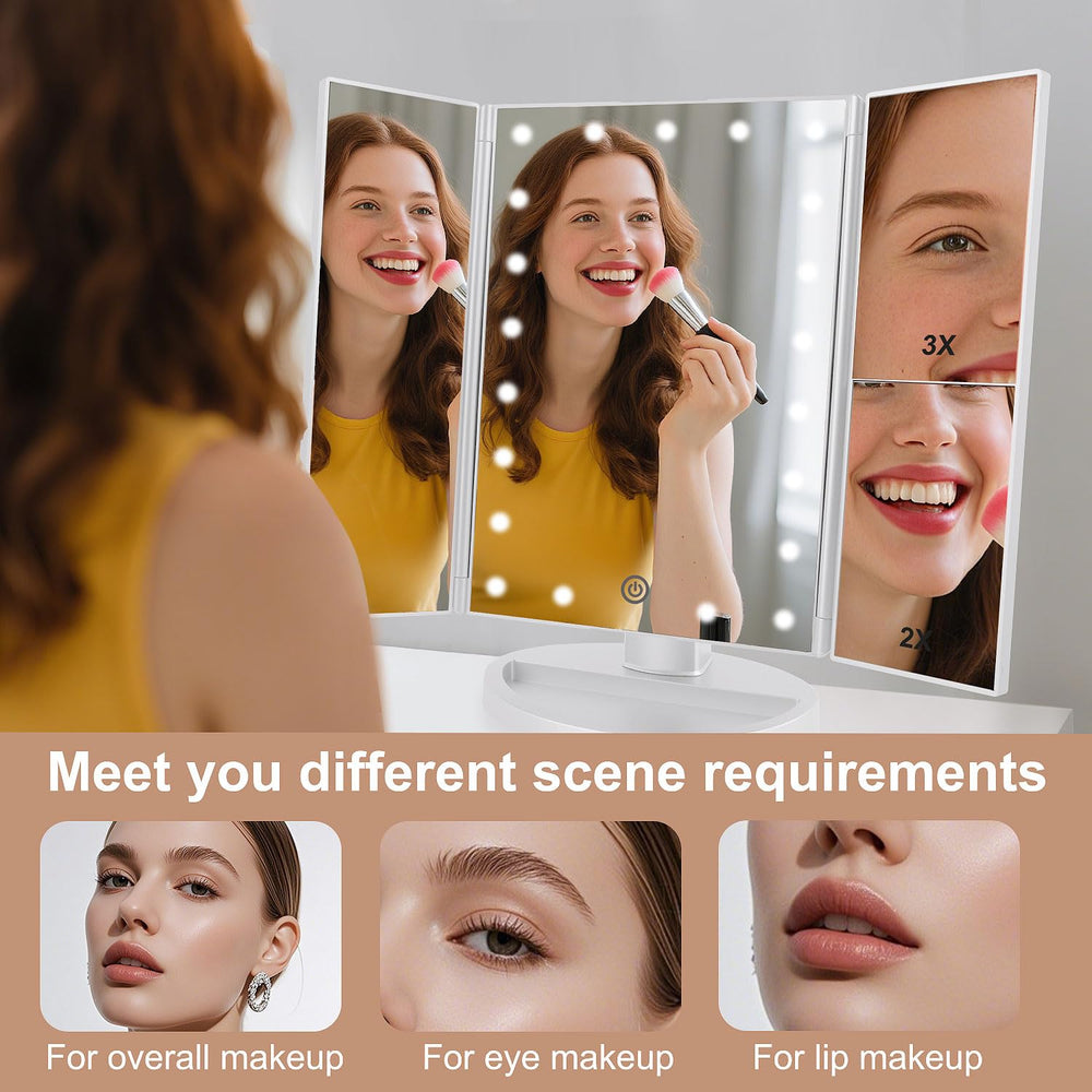 Deweisn base recess holds jewelry and small cosmetics