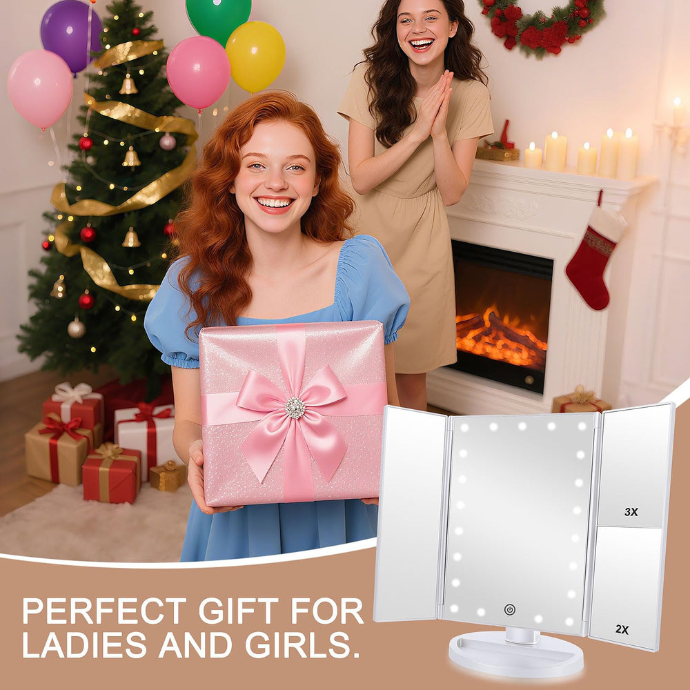 Deweisn travel-friendly foldable make-up mirror for compact spaces