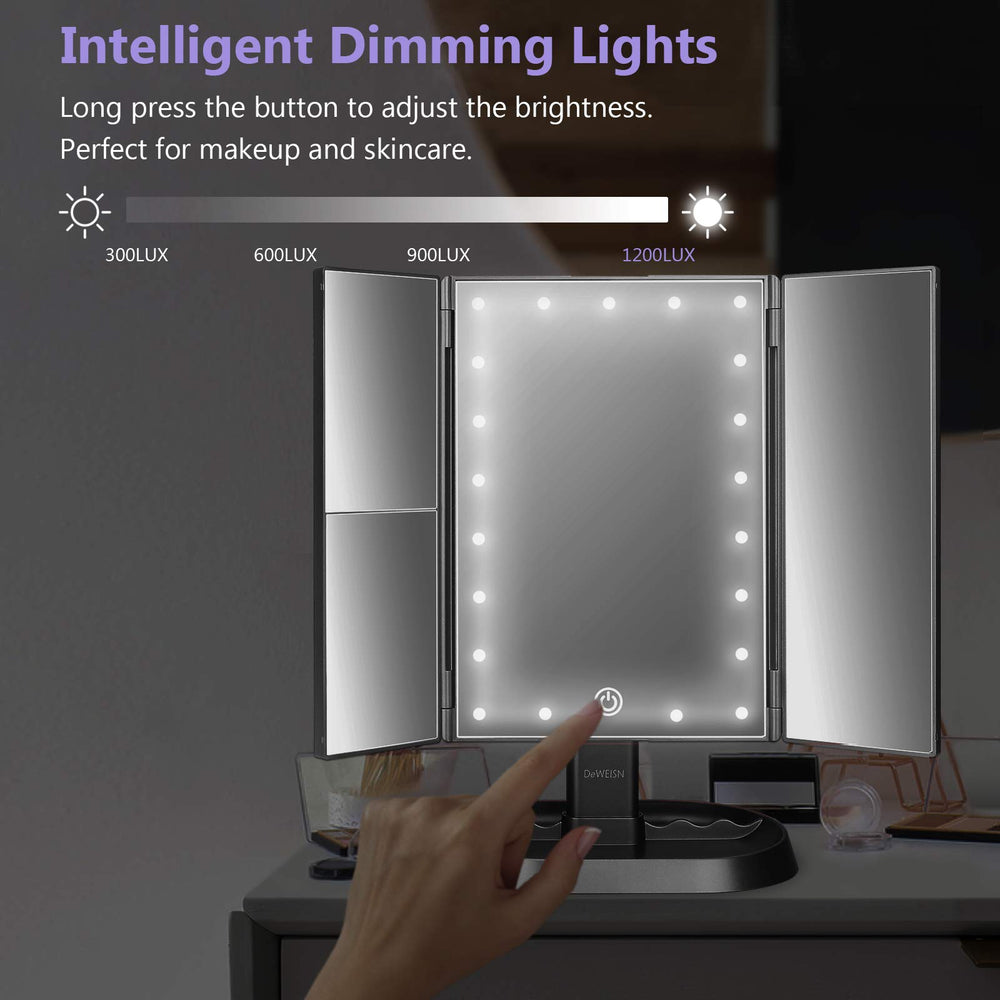 deweisn mirror rotates 90 degrees for angled viewing