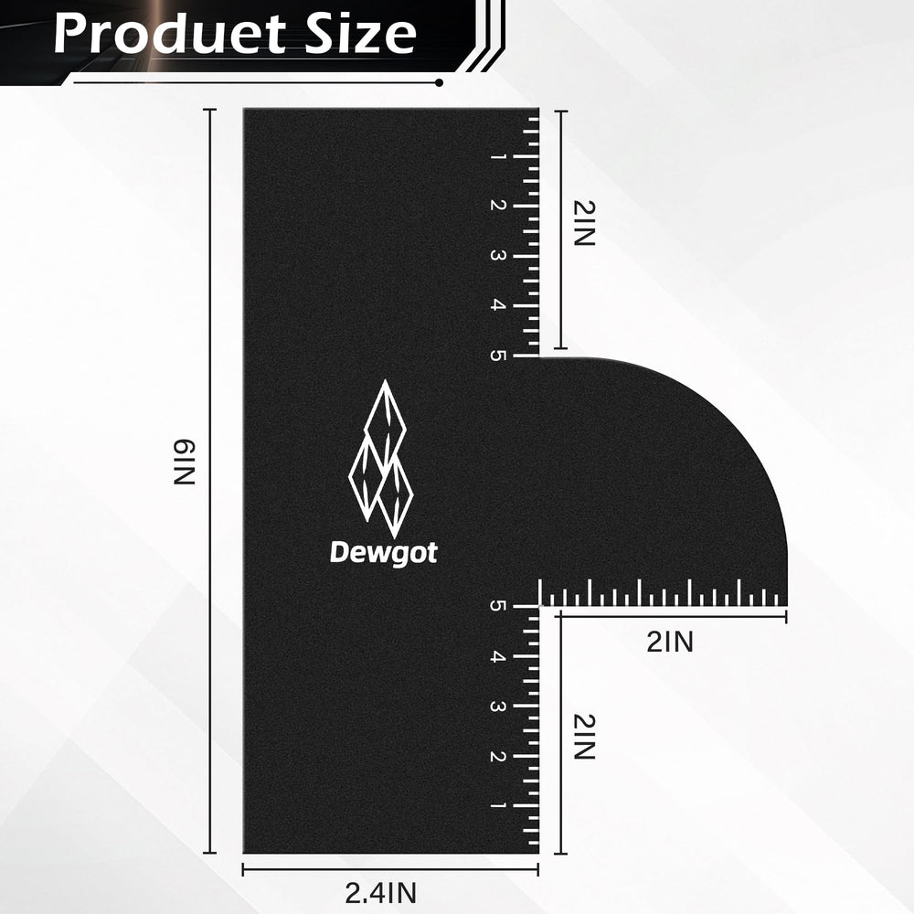 Dewgot barber hairline shaping tool providing clear guidelines for fades and lines.