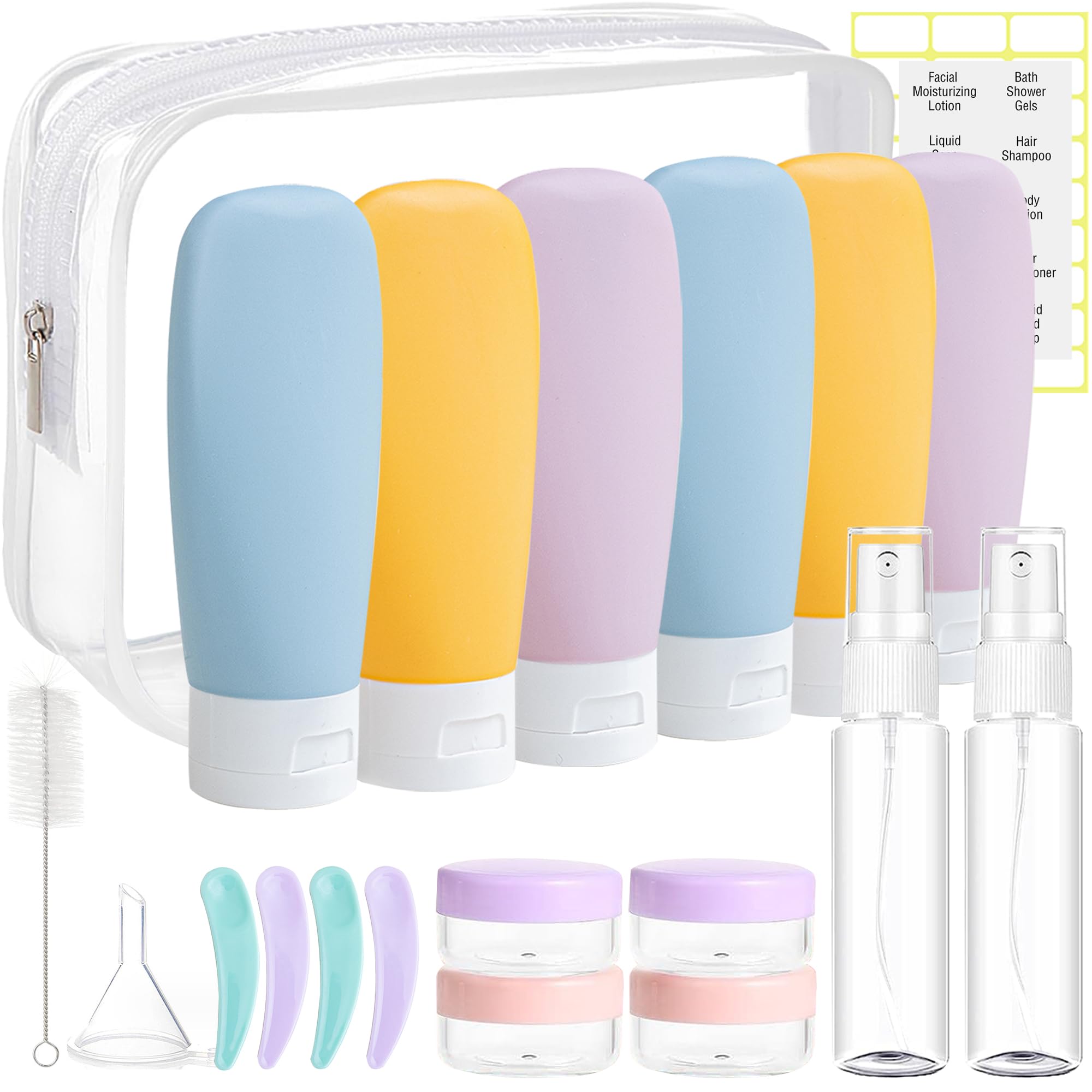 DEWSENSI 60ml travel bottle with leak-proof cap for mess-free packing