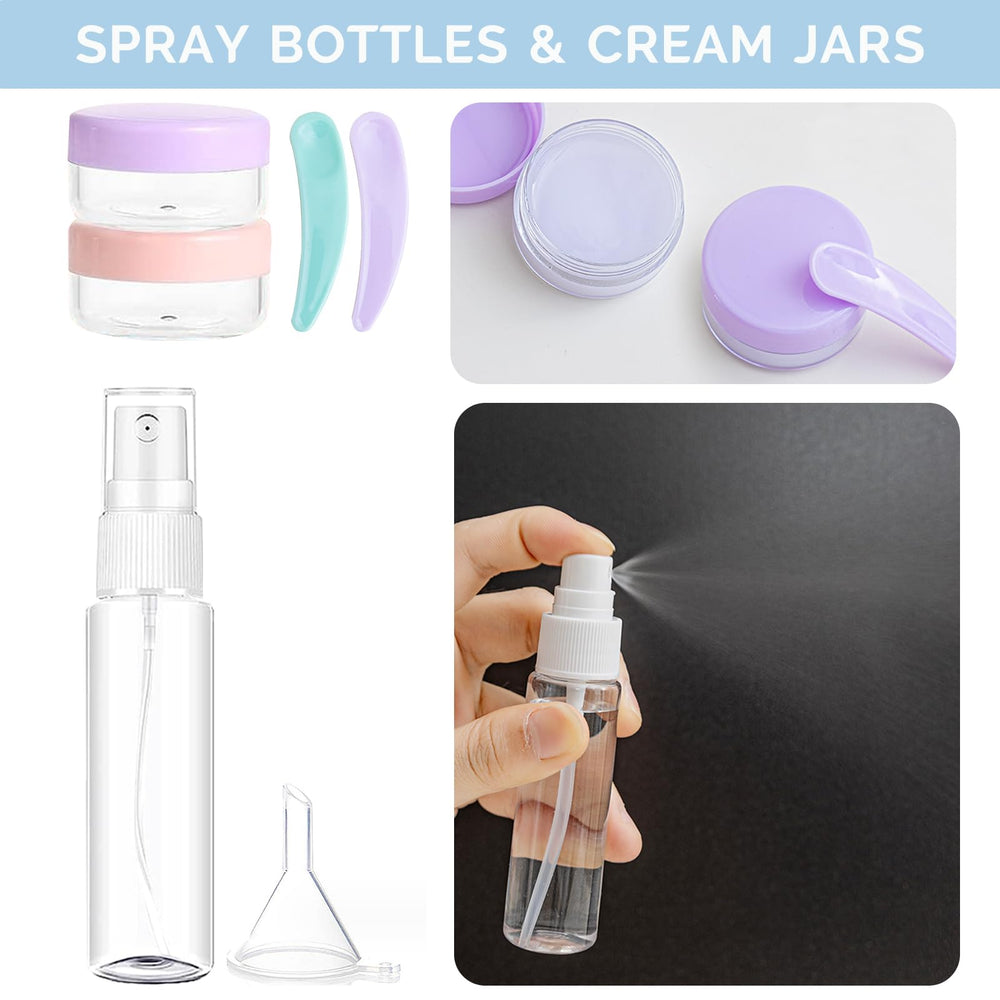 DEWSENSI transparent makeup bag stores all travel essentials