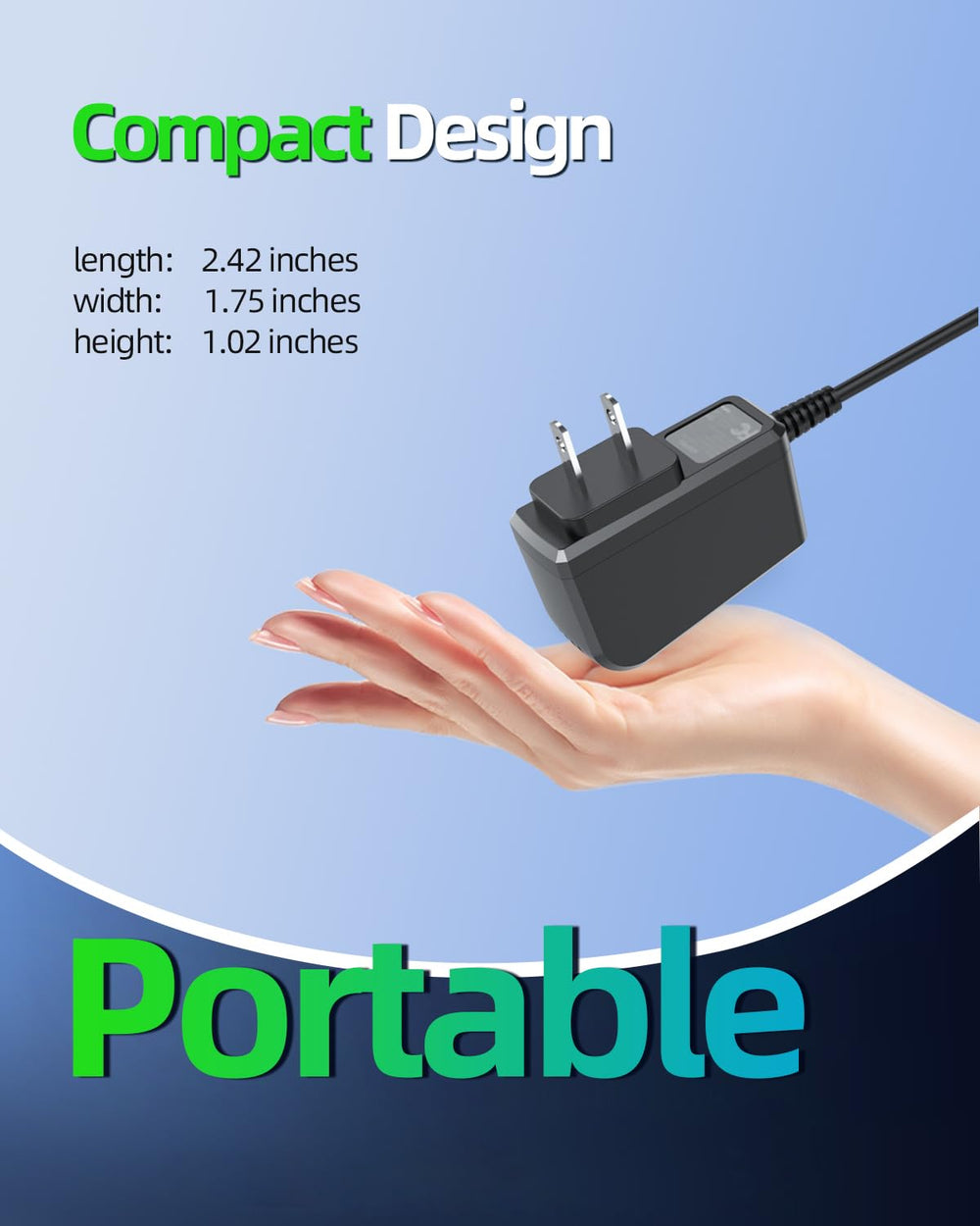 Dexpt 8V power cord safety tested for device protection.