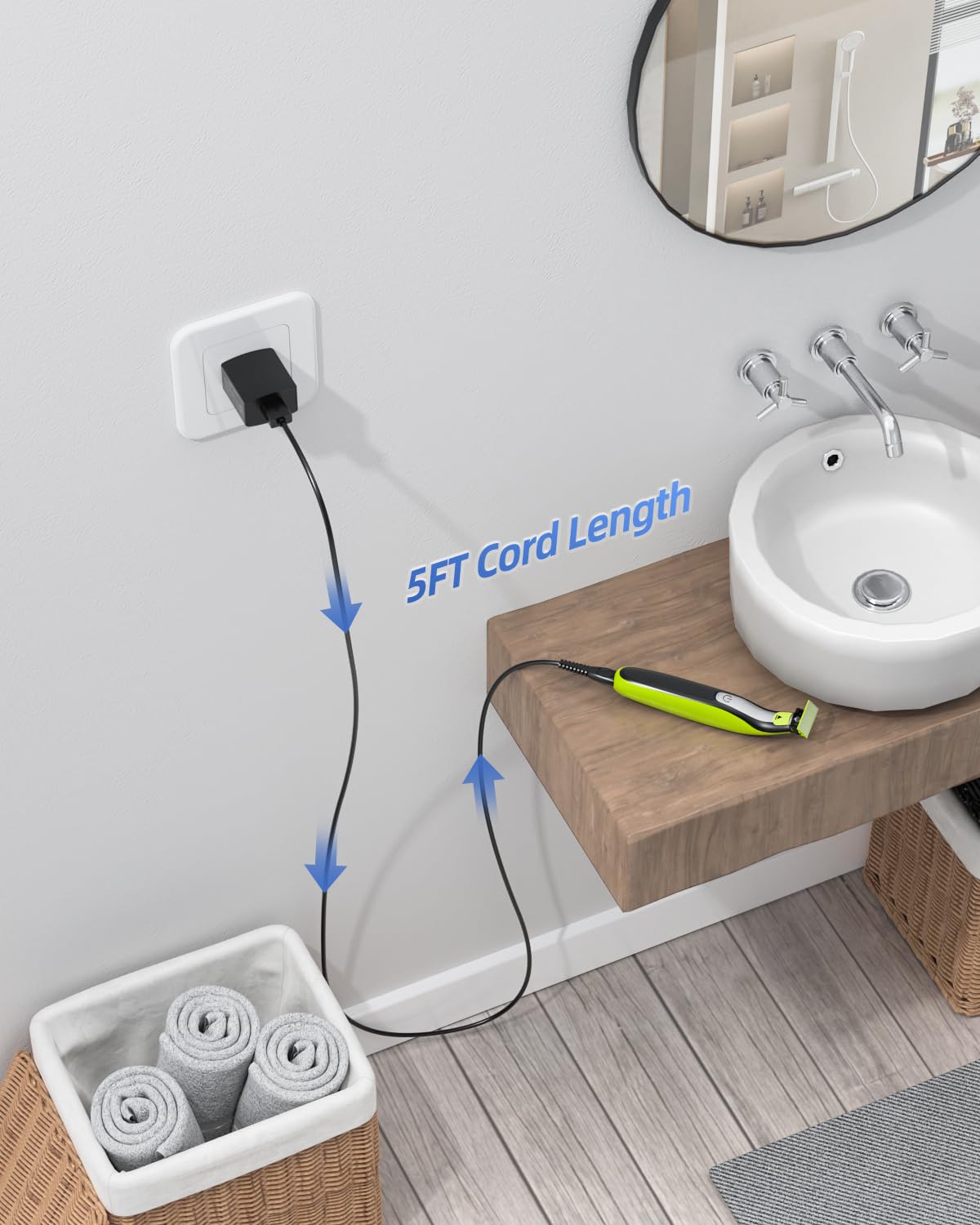 Dexpt charger QP1324 model supports quick replenishment for grooming