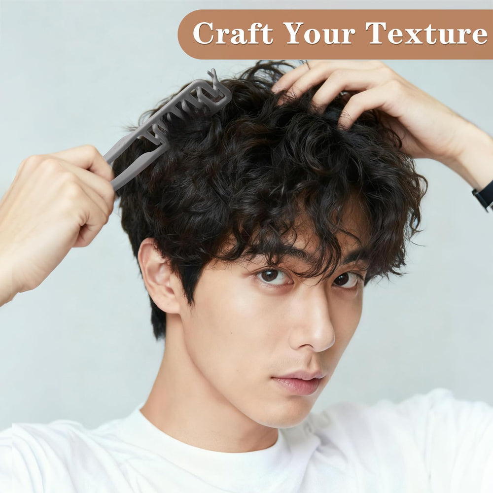 Dexspoeny ABS-plastic grip provides confident control during styling.