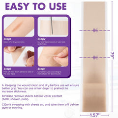 DFK scar sheets conform to curved scar for even coverage