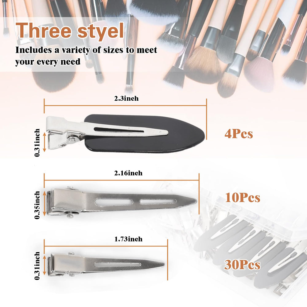 Dgeclr versatile clips aid styling, straightening, curling and hair sectioning.