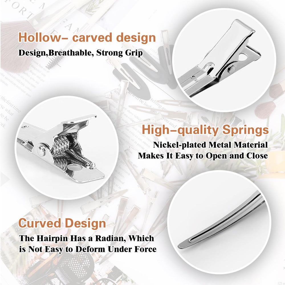 Dgeclr rust-resistant metal clips designed for daily wear and reliable grip.