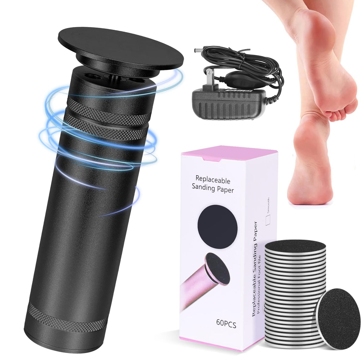 DGJUZE PowerPro foot callus remover with a 36W motor for strong performance.