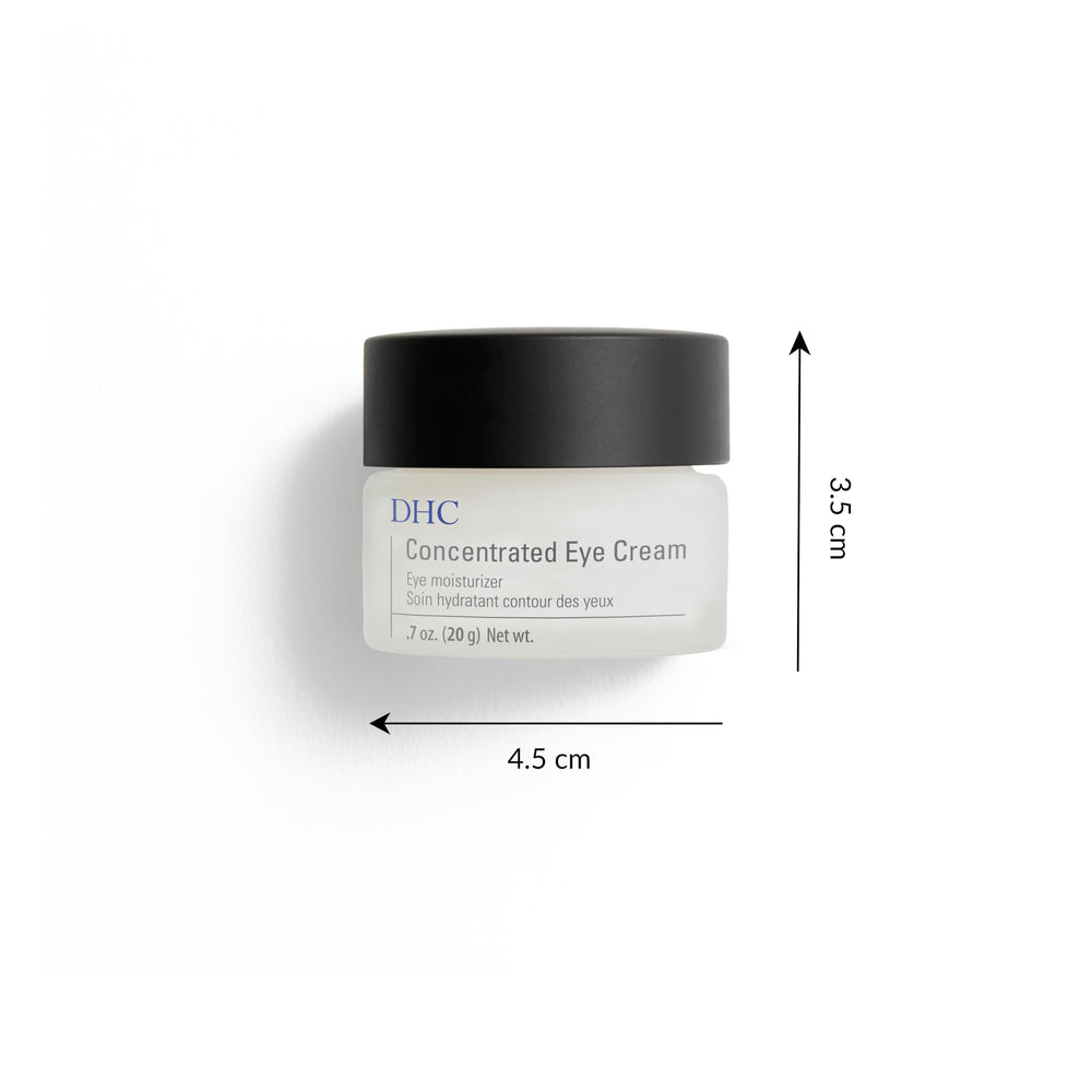 DHC Concentrated Eye Cream cucumber extract visual implies soothing refreshment.