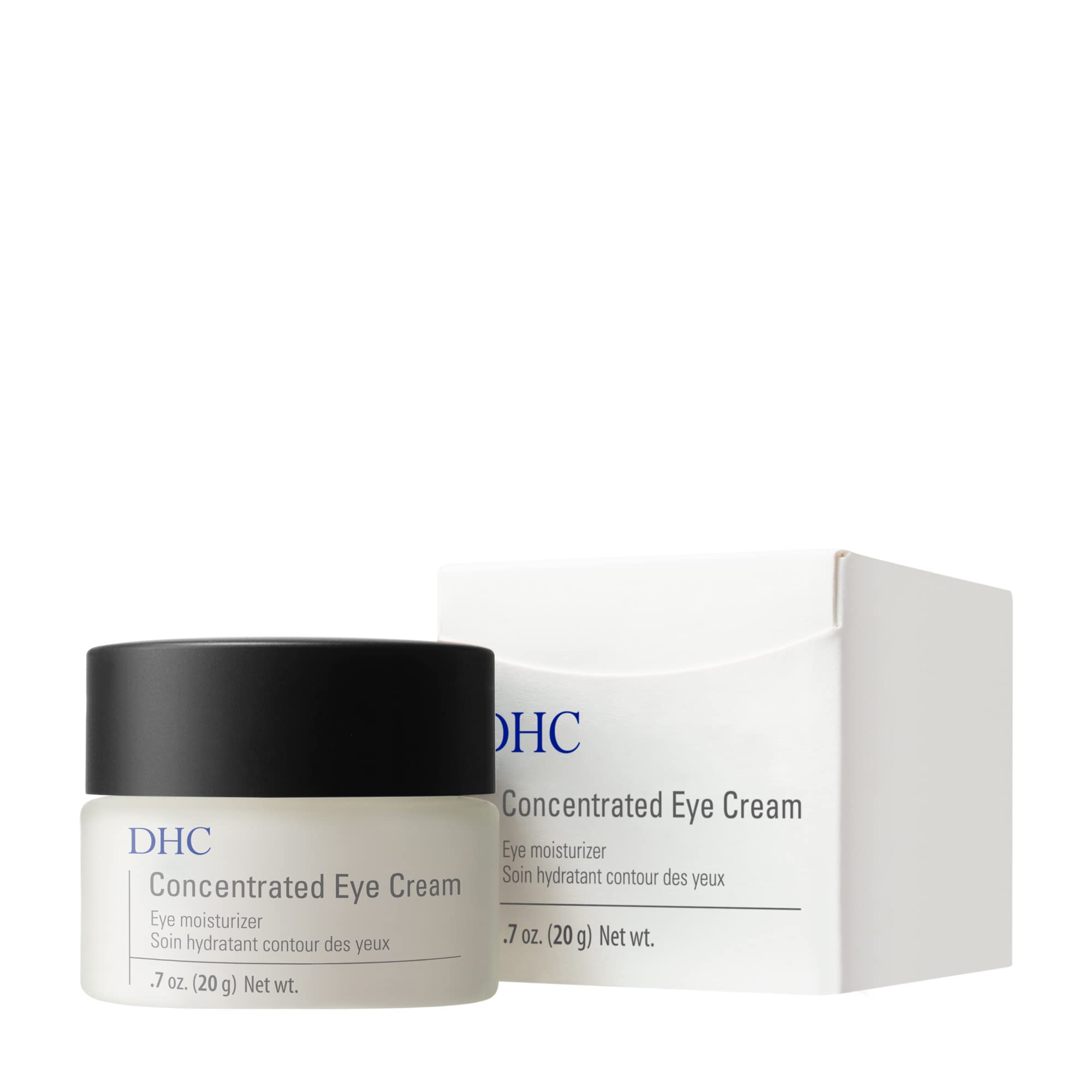 DHC Concentrated Eye Cream vitamin E on label indicates antioxidant support.