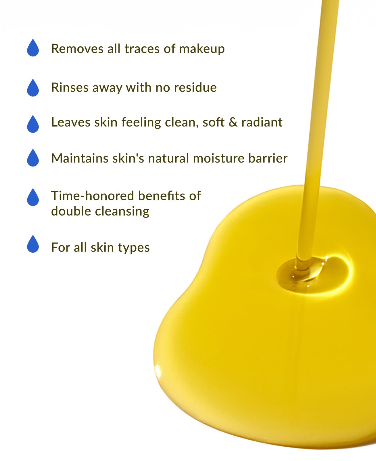 DHC Deep Cleansing Oil close-up of olive oil and vitamin E