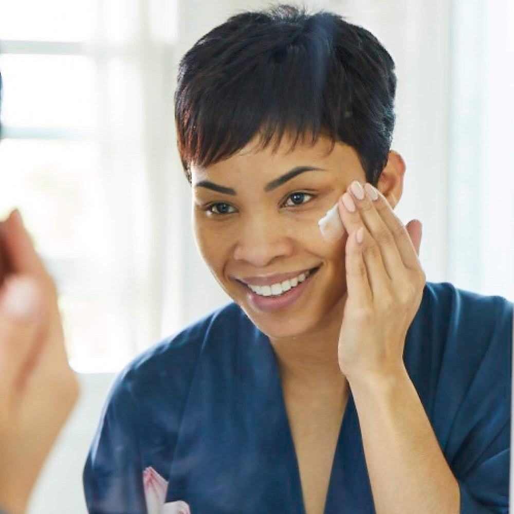 DHC Extra Nighttime Moisture fragrance-free label assures gentle skincare.