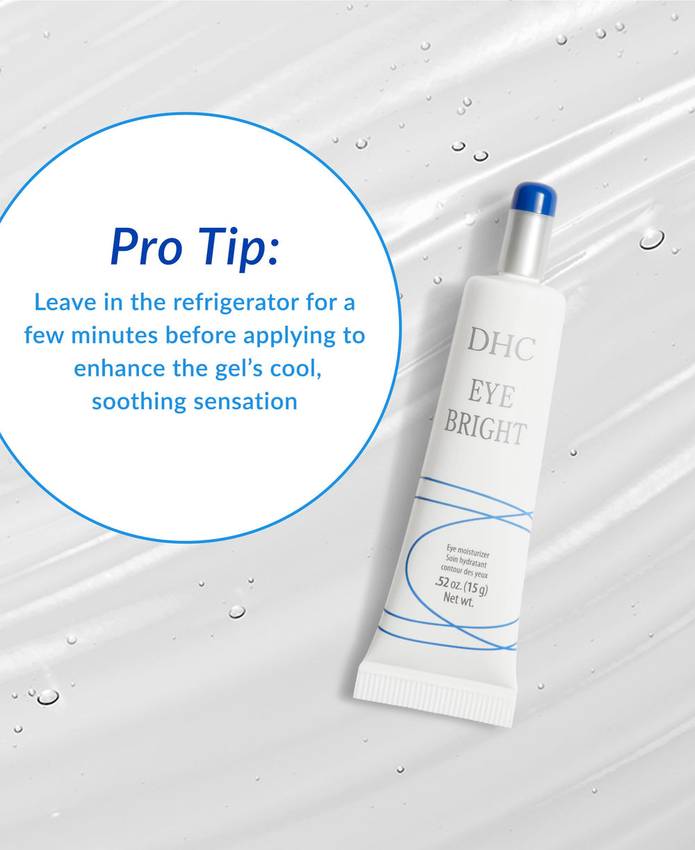 DHC Eye Bright: extracto de regaliz para calmar la zona delicada.