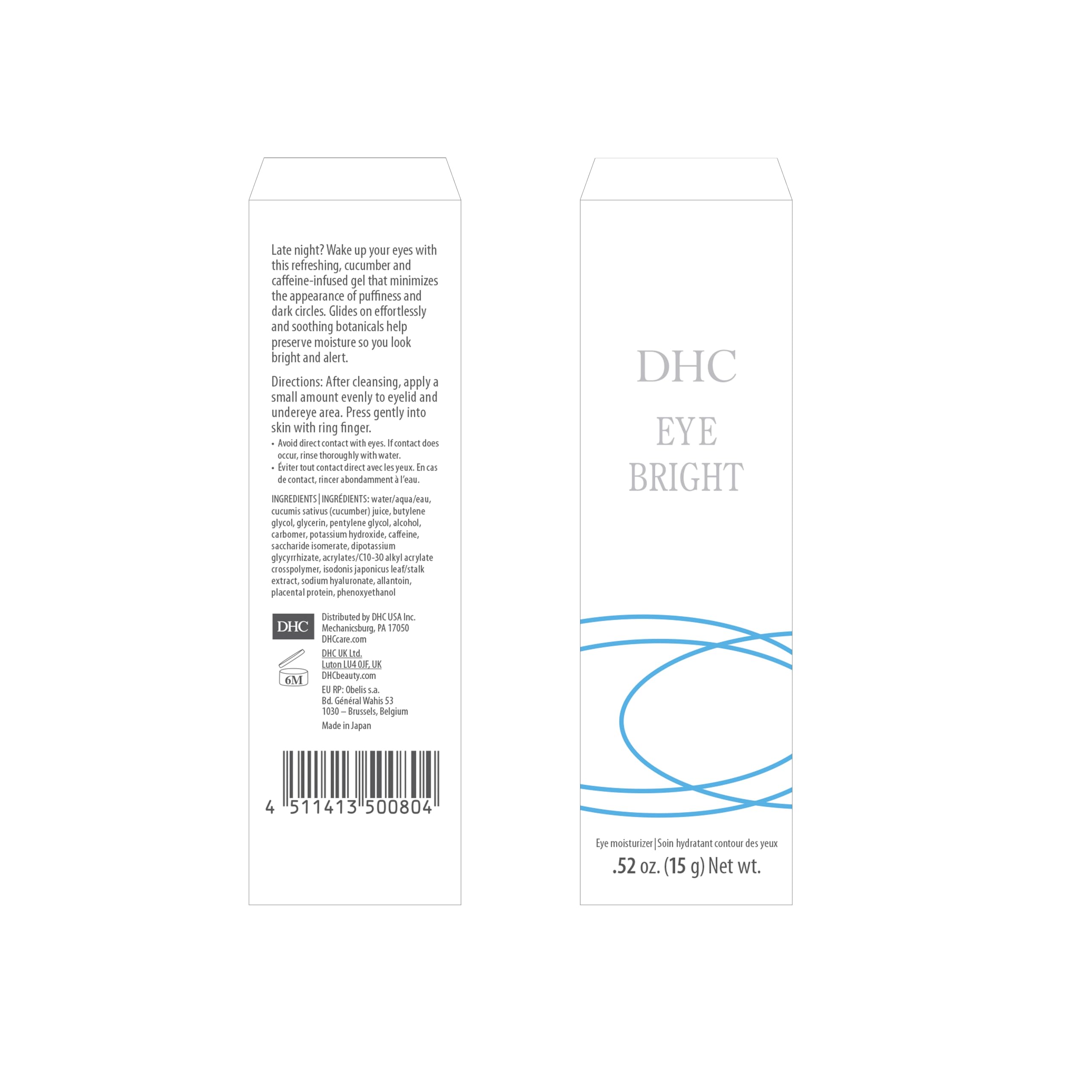 DHC Eye Bright: sensación refrescante en párpados y contorno.