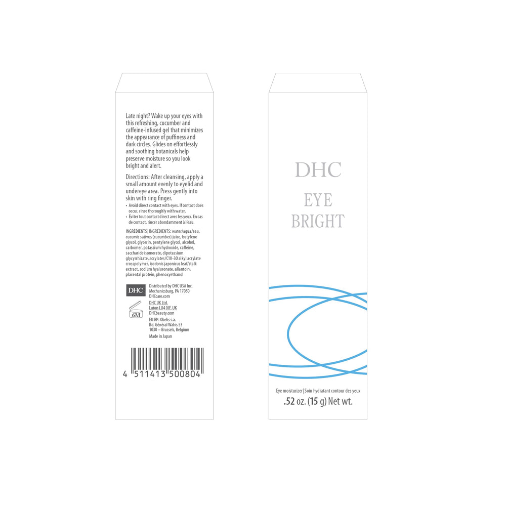 DHC Eye Bright: sensación refrescante en párpados y contorno.