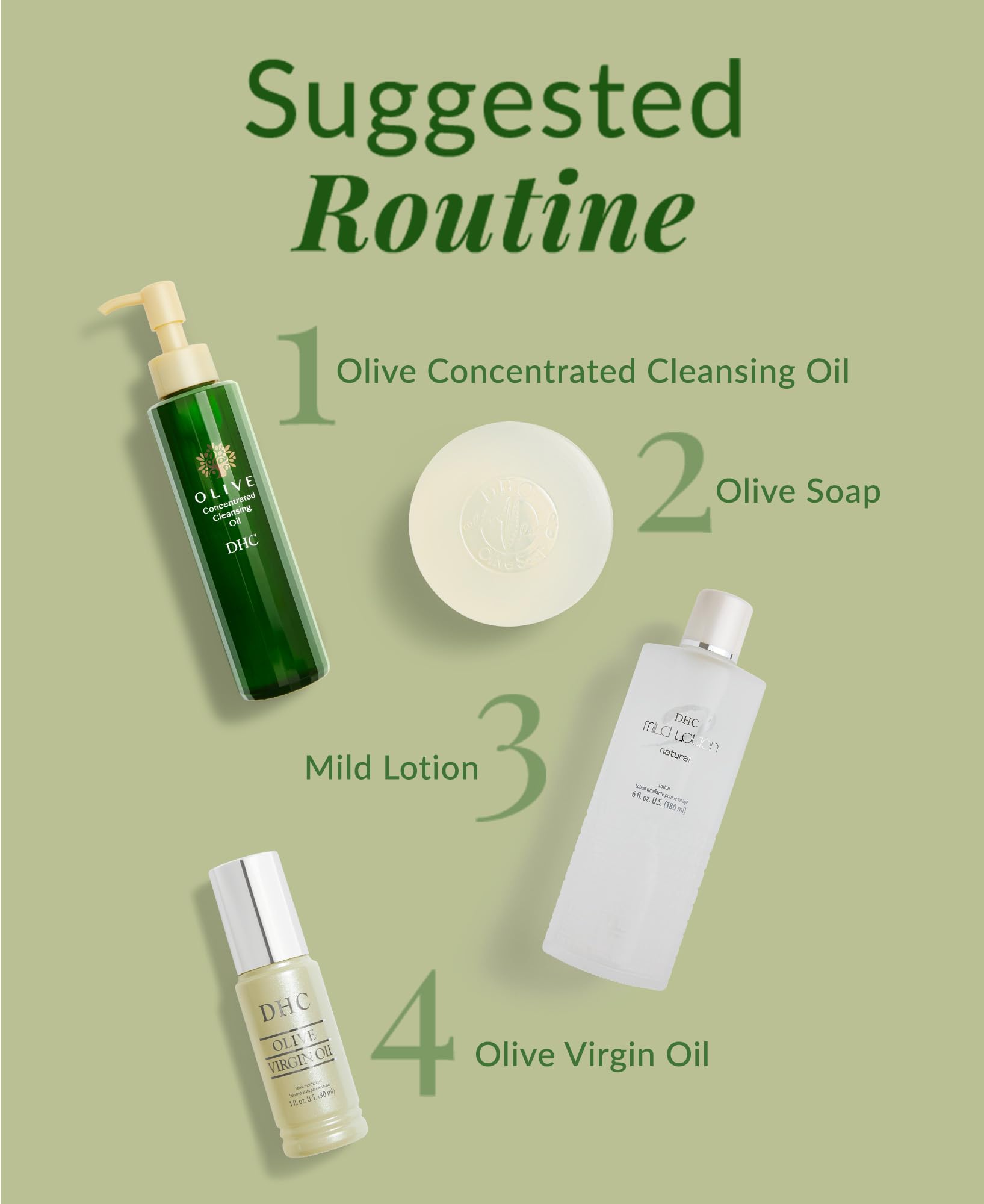 DHC Olive Cleansing Oil fragrance-free formula ideal for sensitive skin