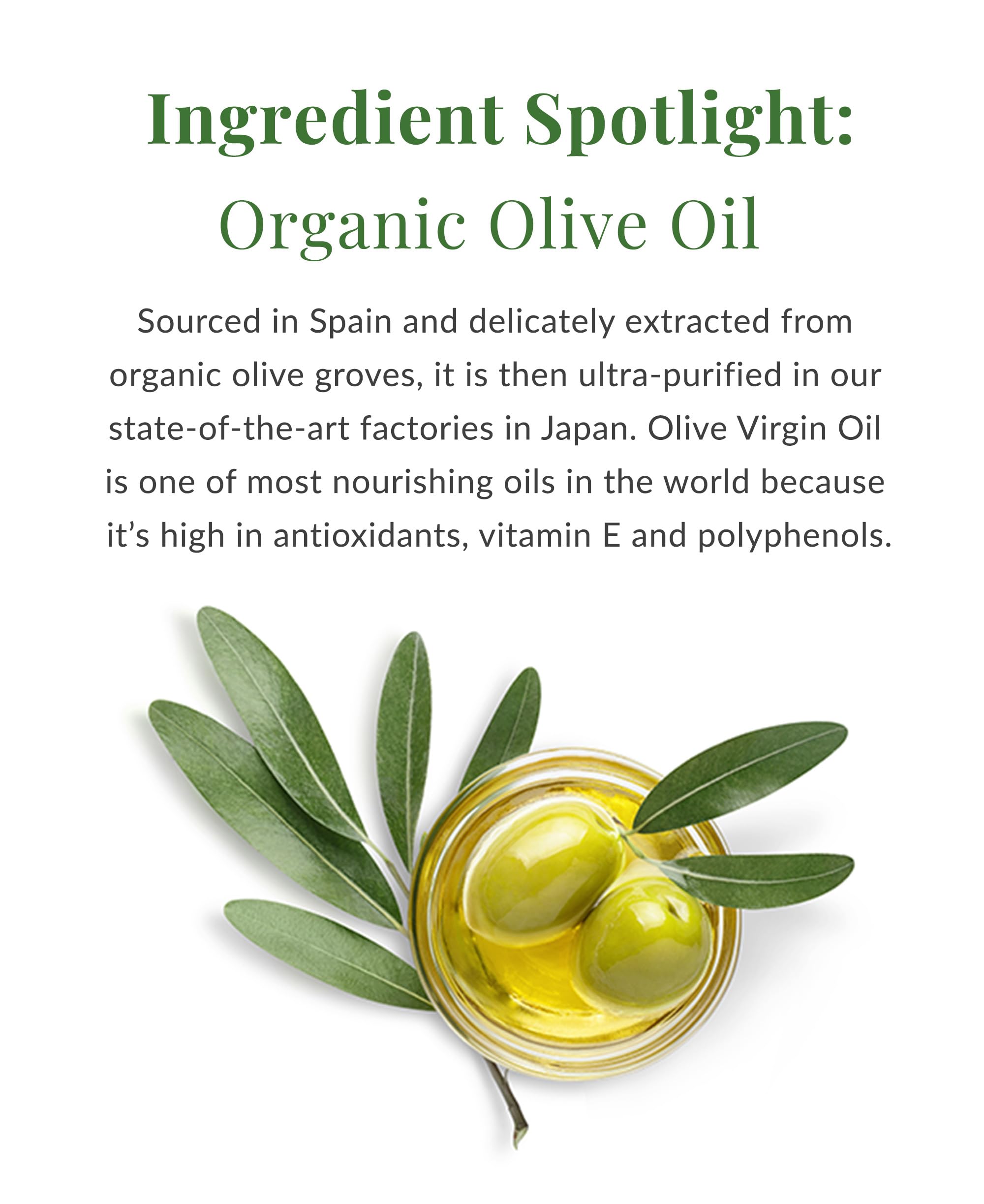 Hand applying DHC Olive Virgin Oil Essential Cream on skin.