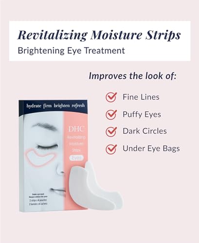Parche gel ojos DHC hidratación rápida para mirada fresca.