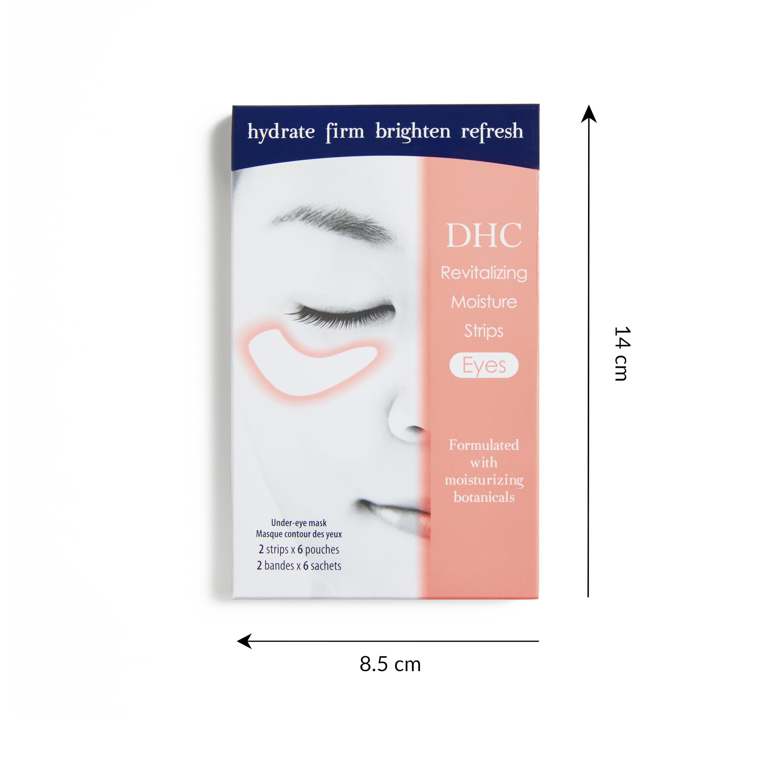 Parche gel ojos DHC tamaño ergonómico se adapta a la cara.
