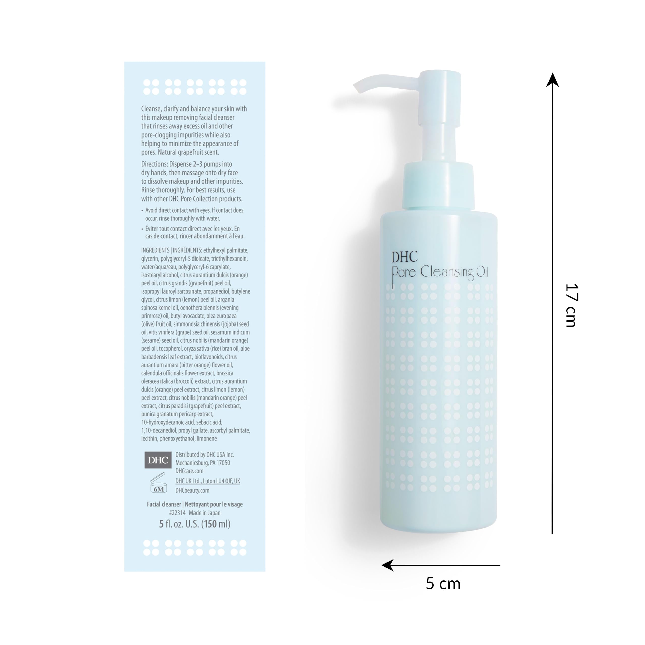 DHC Pore Cleansing Oil is suitable for oily and blemish-prone skin.
