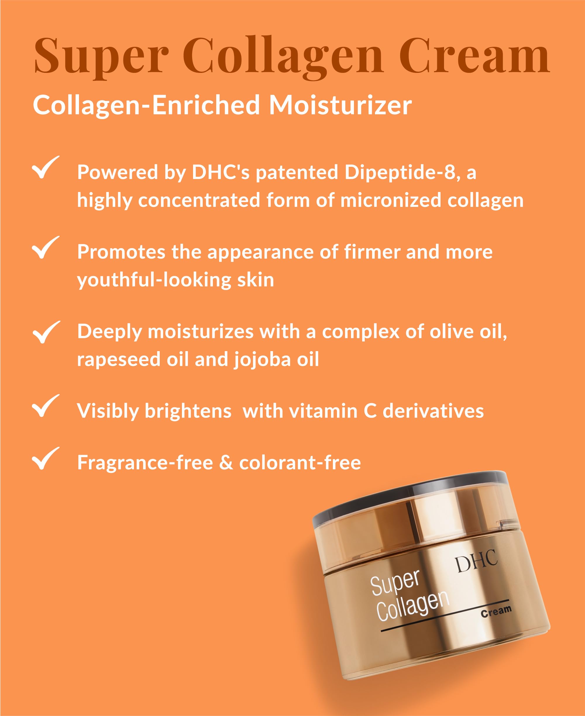 Cream texture close-up highlighting micronized collagen for a plump, youthful-looking complexion.