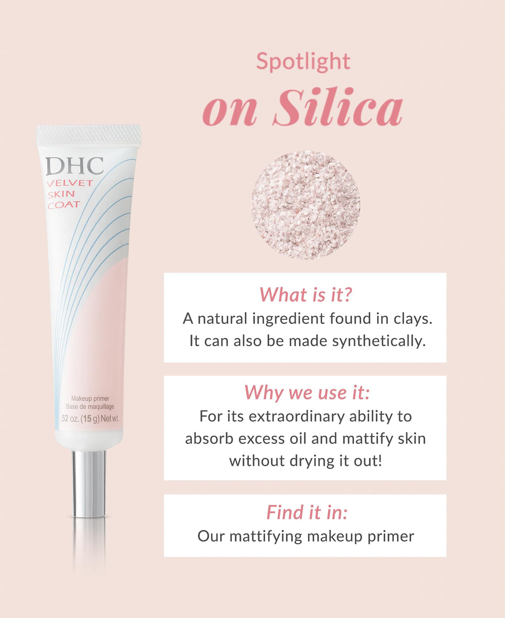 Velvet Skin Coat de DHC: ayuda a difuminar líneas finas e imperfecciones para un aspecto uniforme.