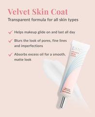 DHC Velvet Skin Coat: reduce visibilidad de poros para un look liso durante el día.