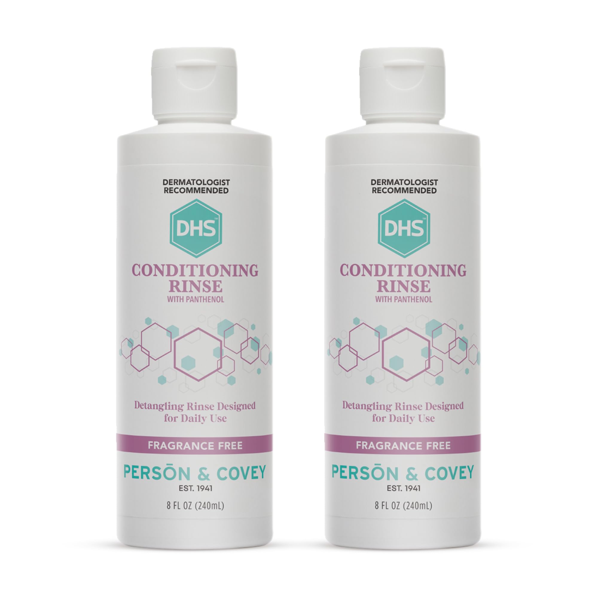 Acondicionador DHS en botellas 2x8onzas para cabello suave.