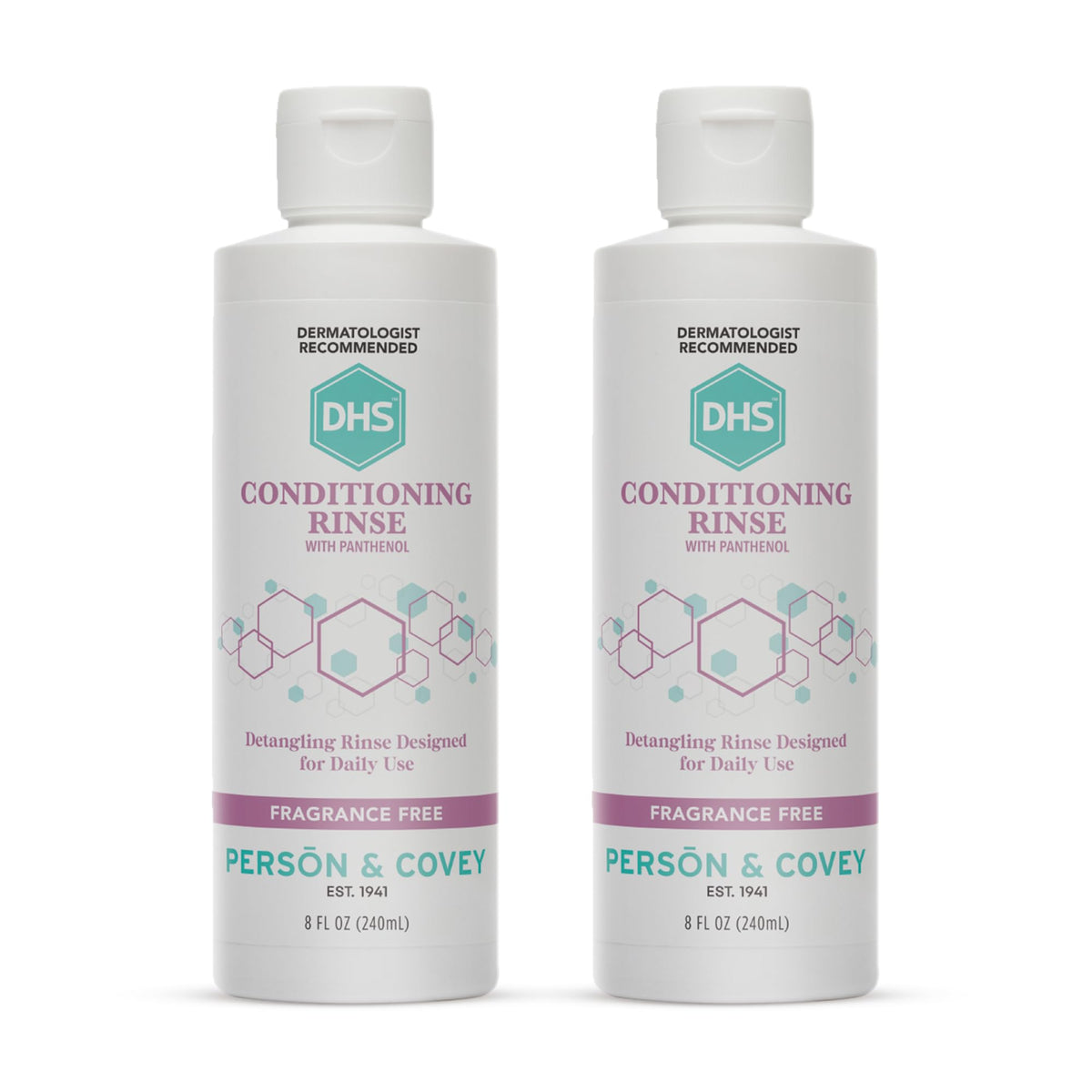 Acondicionador DHS en botellas 2x8onzas para cabello suave.