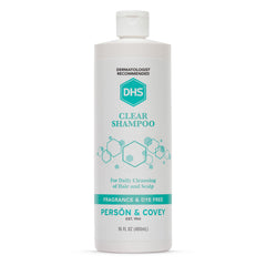 DHS Clear Champú: botella de 16 onzas para uso diario suave.