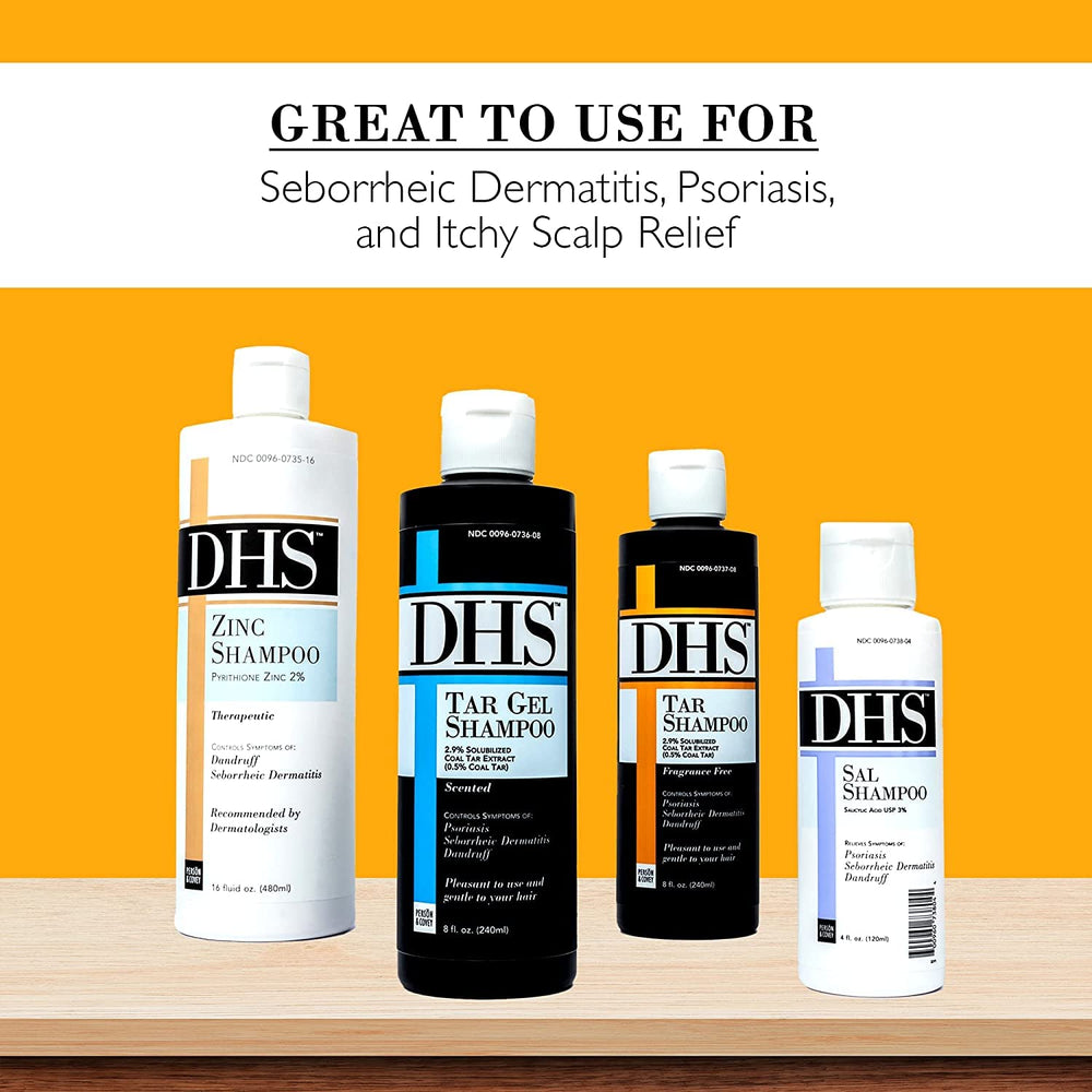 DHS coal tar shampoo packaging recyclable emphasizes eco-conscious choice