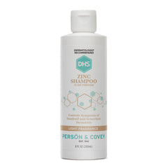 DHS Zinc Shampoo en bote, uso diario para cabello sin caspa y cuero cabelludo saludable.