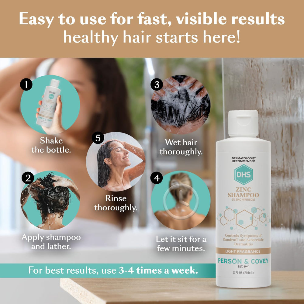 Empaque limpio de la caja de DHS Zinc Shampoo.
