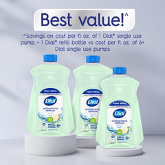 Dial Aloe vera como ingrediente, cuidado suave durante el lavado.