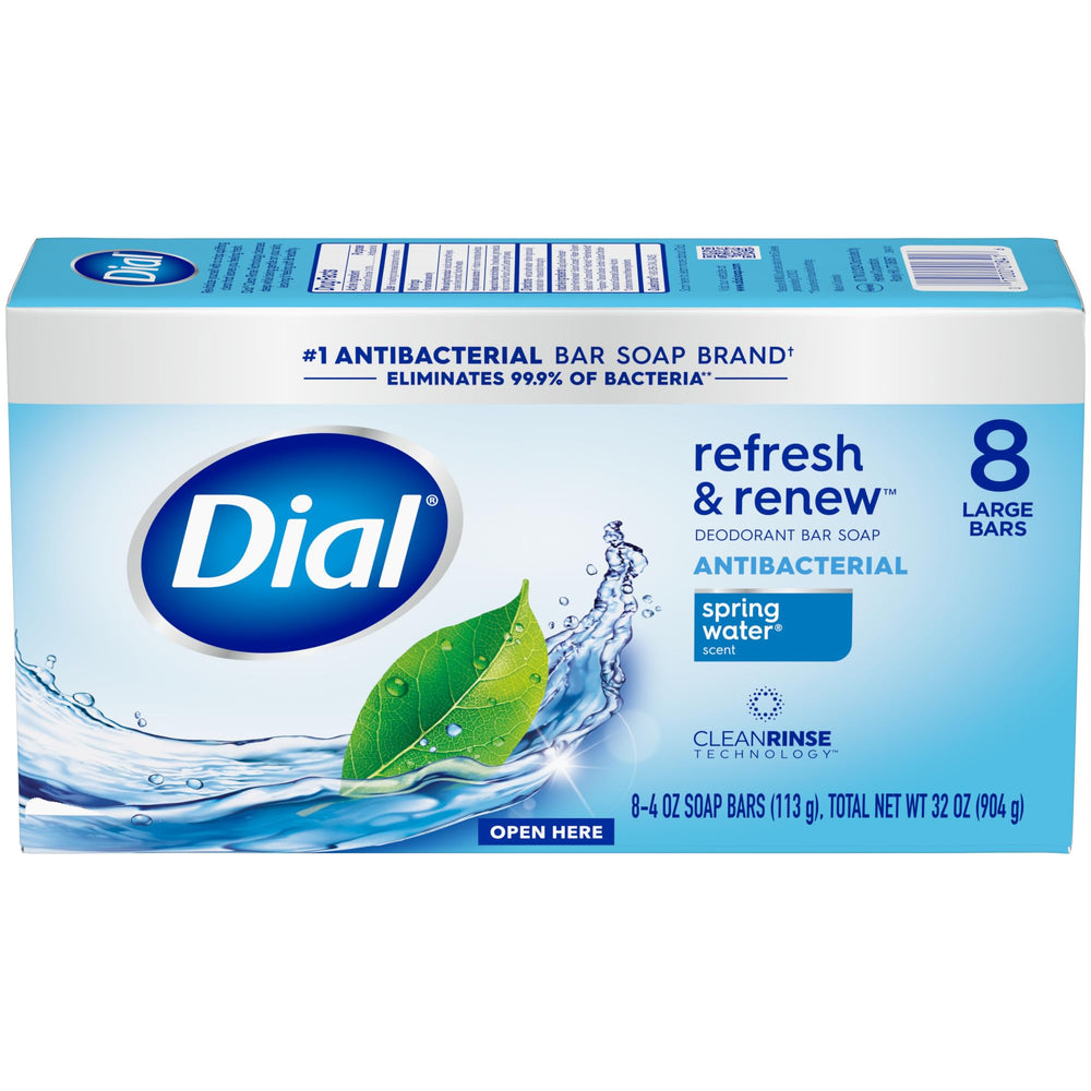 Creamy lather texture of Dial Spring Water bar soap