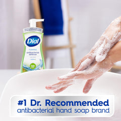 Dial Antibacterial Defense etiqueta Aloe visible, hidratante durante el lavado