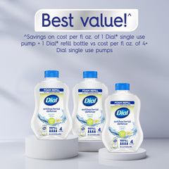 Dial Antibacterial Defense with Aloe cleanses while soothing skin.